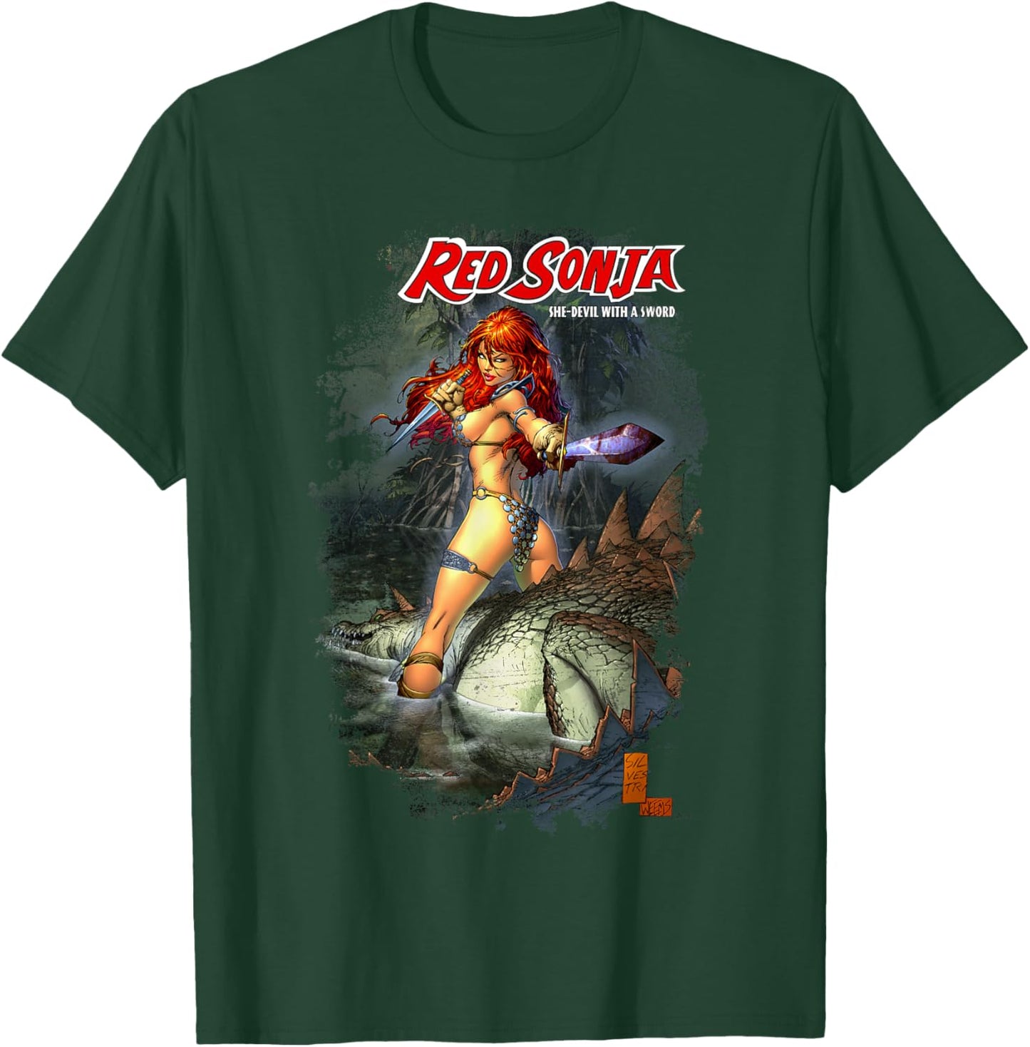 Mark Silvestri Comic Cover She-Devil Warrior Woman T-Shirt - T-Shirt | Forest