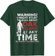 Warning Oak Island Metal Detecting Gift T-Shirt - T-Shirt | Forest