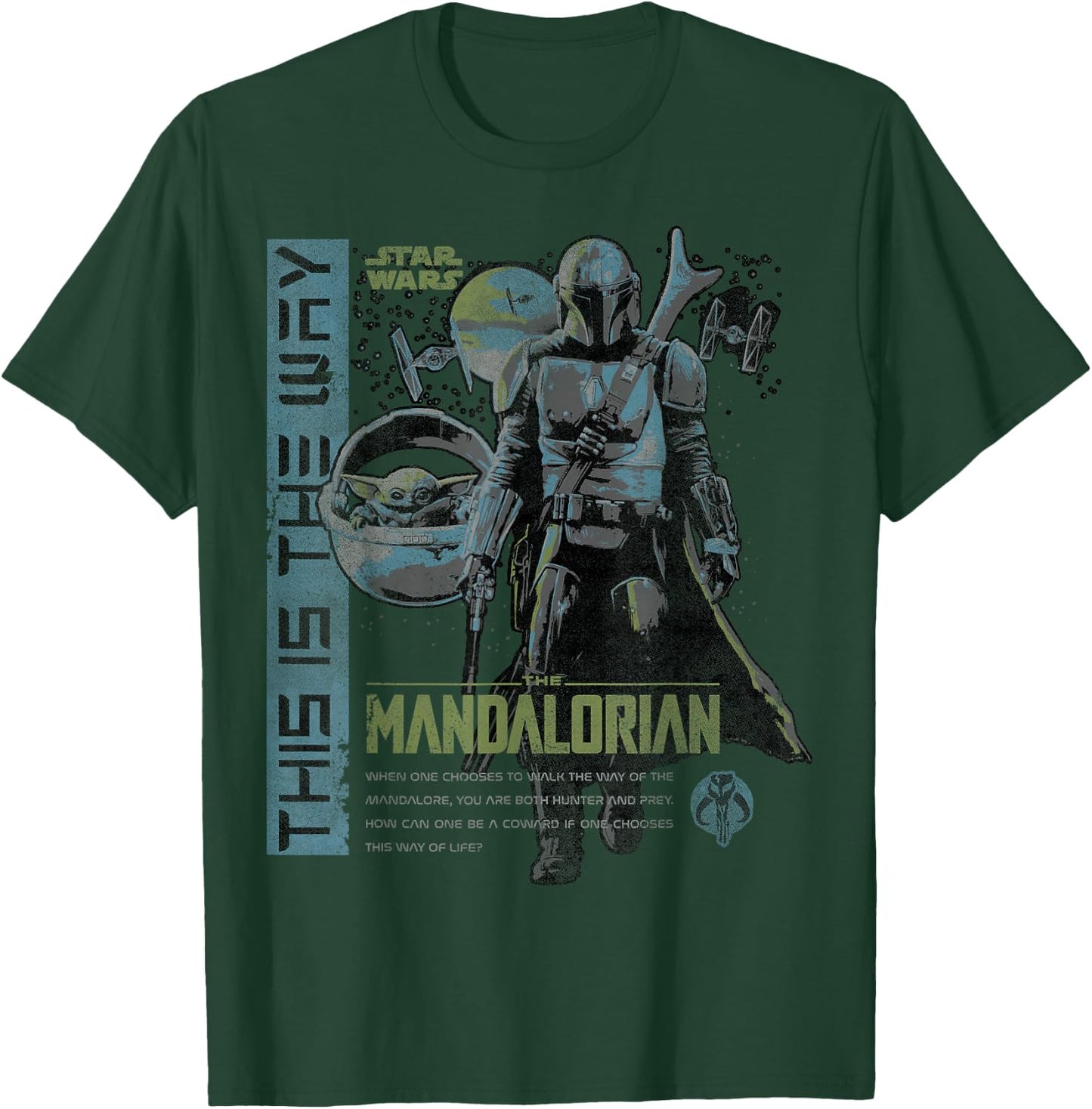 Star Wars The Mandalorian This Is The Way Collage T-Shirt - T-Shirt | Forest