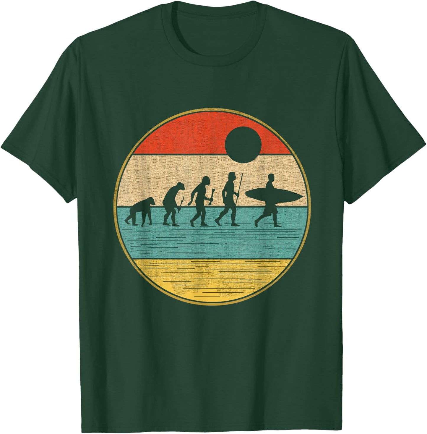 Surf Evolution Surf Design T-Shirt - T-Shirt | Forest