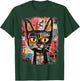 Y2K Streetwear Hip Hop Abstract Cat Pop Art Graffiti Cat T-Shirt - T-Shirt | Forest