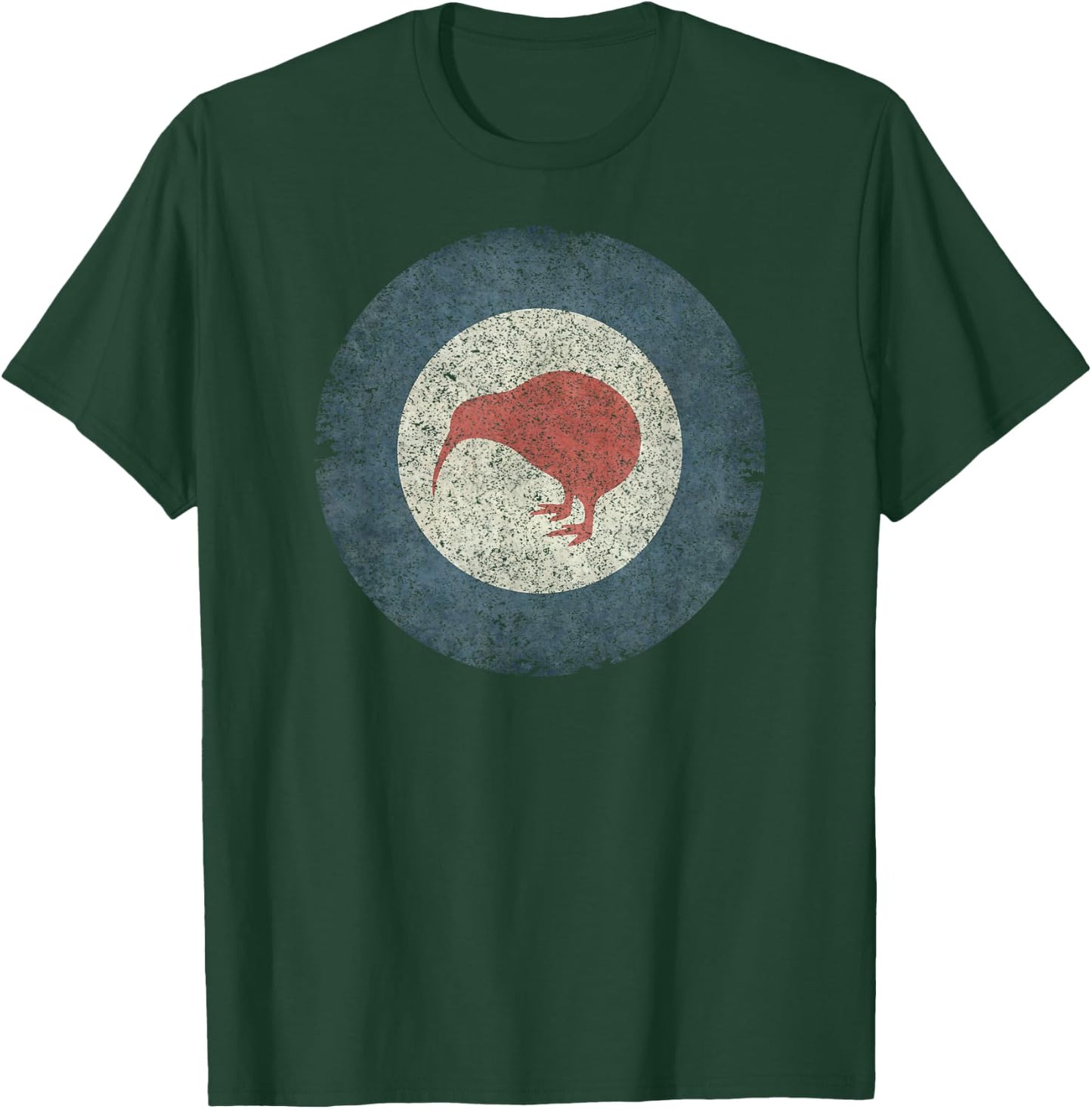 Air force Roundel of New Zealand distressed T-Shirt - T-Shirt | Forest