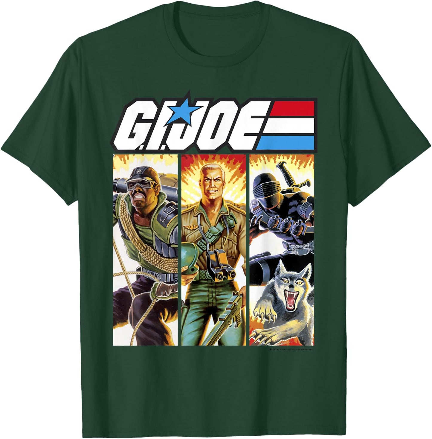 G.I. Joe Geared Up Action Shot Comic Panels T-Shirt - T-Shirt | Forest