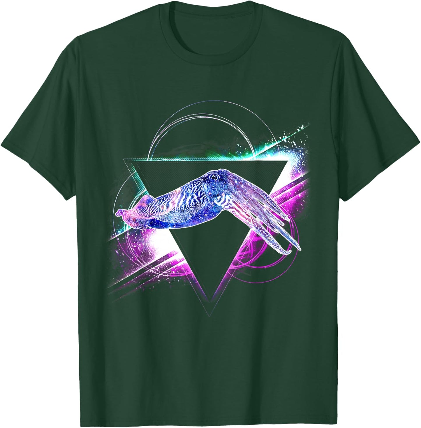 Aesthetic Galaxy Cuttlefish T-Shirt - T-Shirt | Forest