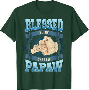 Blessed To Be Called Papaw Gifts Papaw Fathers Day T-Shirt - T-Shirt | Forest