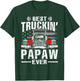 Best Truckin' Papaw Ever USA Flag Women Men T-Shirt - T-Shirt | Forest