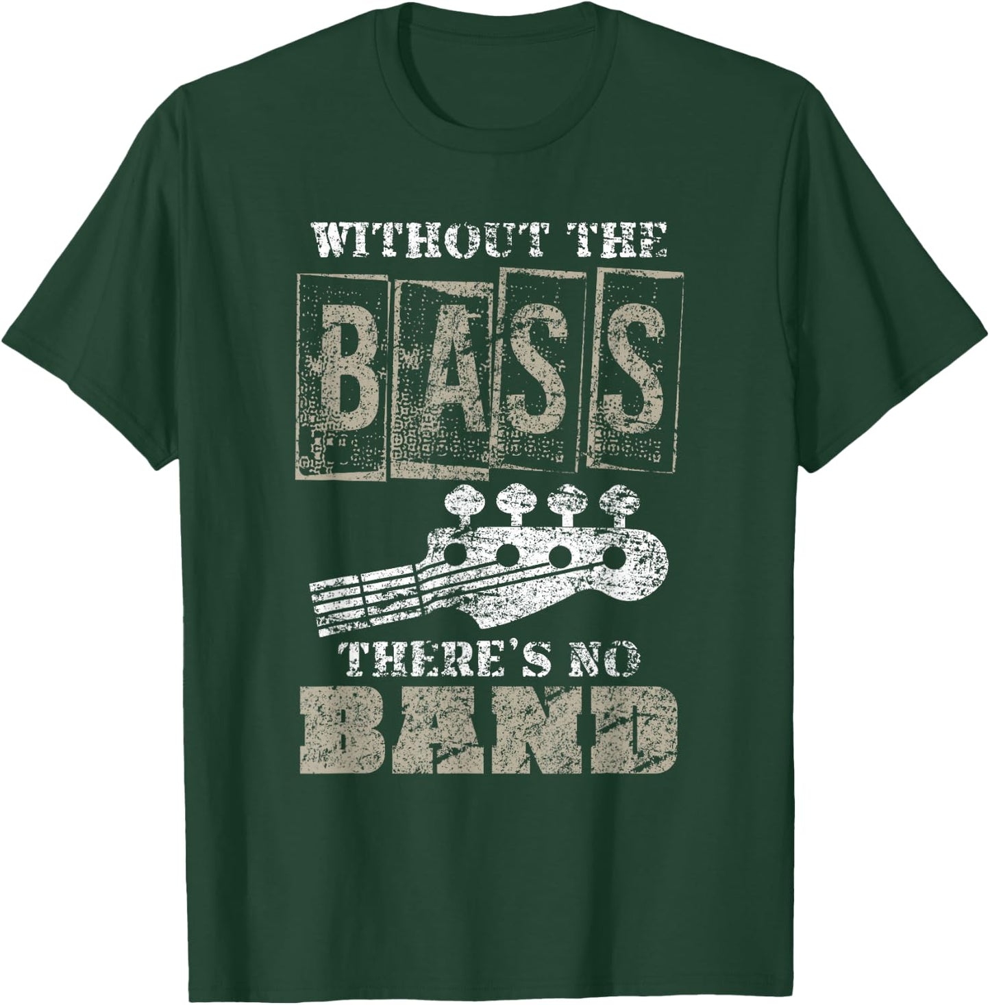 Music Lover Gift Bass Player Bass Guitar T-Shirt - T-Shirt | Forest