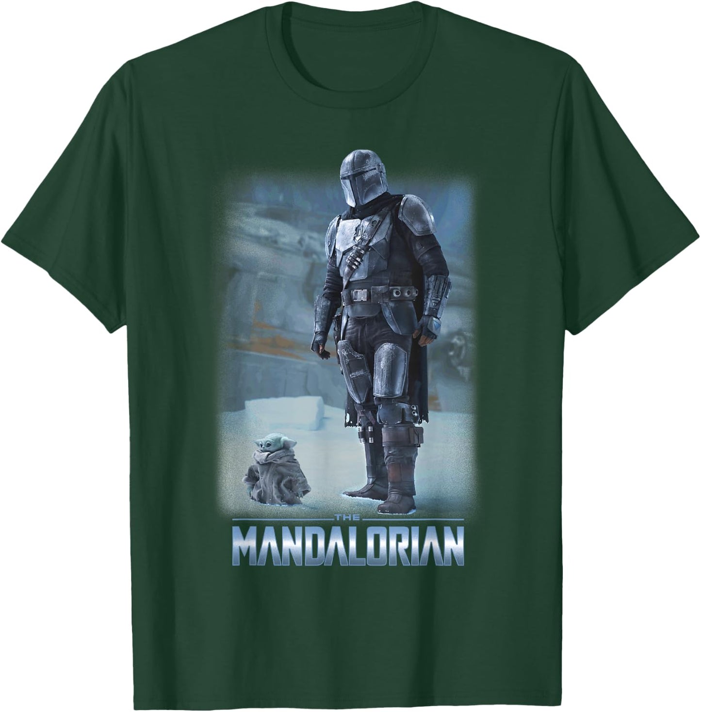 Star Wars: The Mandalorian & The Child Icy Portrait R12 T-Shirt - T-Shirt | Forest