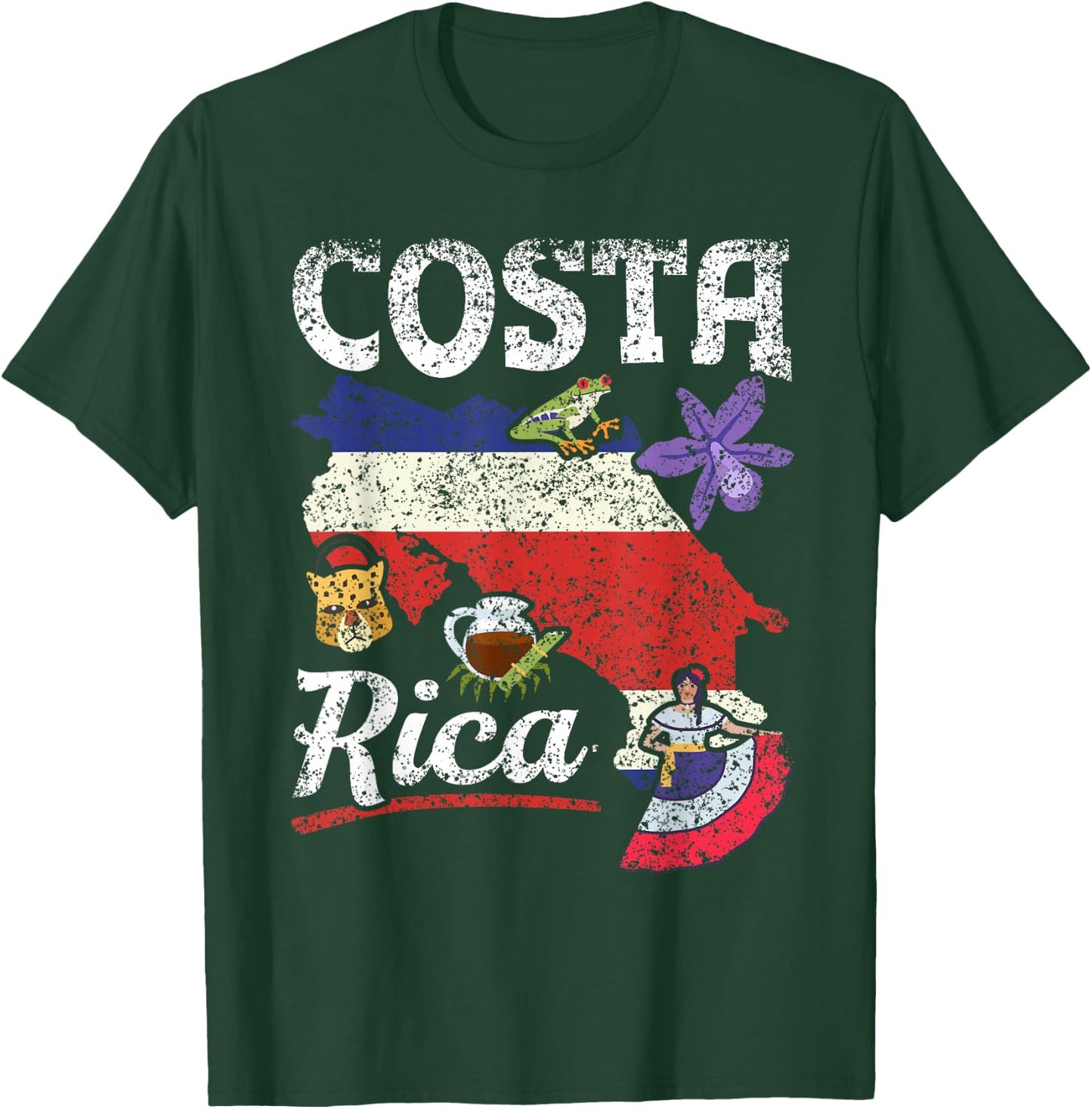 Costa Rica Holidays Costa Rican Travel Costa Rica T-Shirt - T-Shirt | Forest