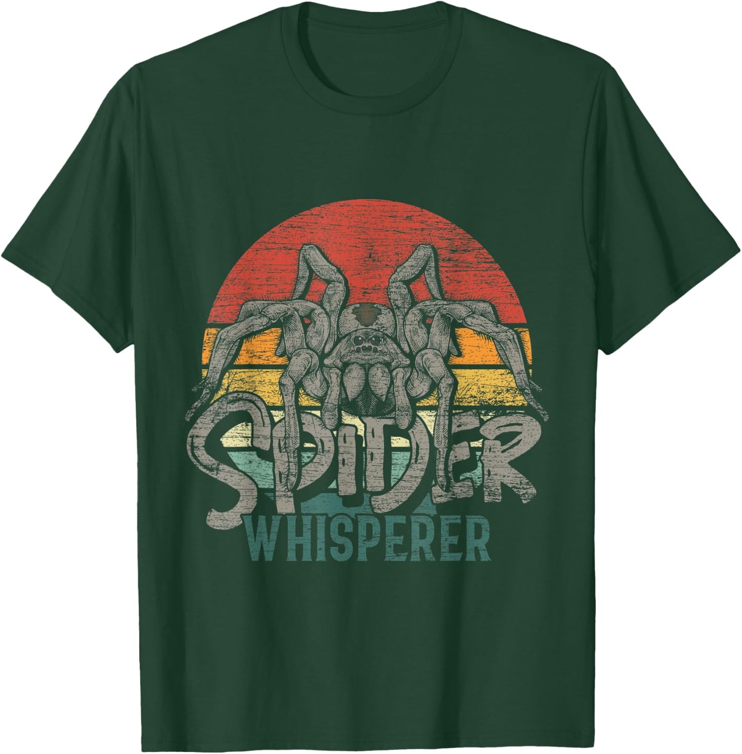 Spider Whisperer Retro Spider T-Shirt - T-Shirt | Forest