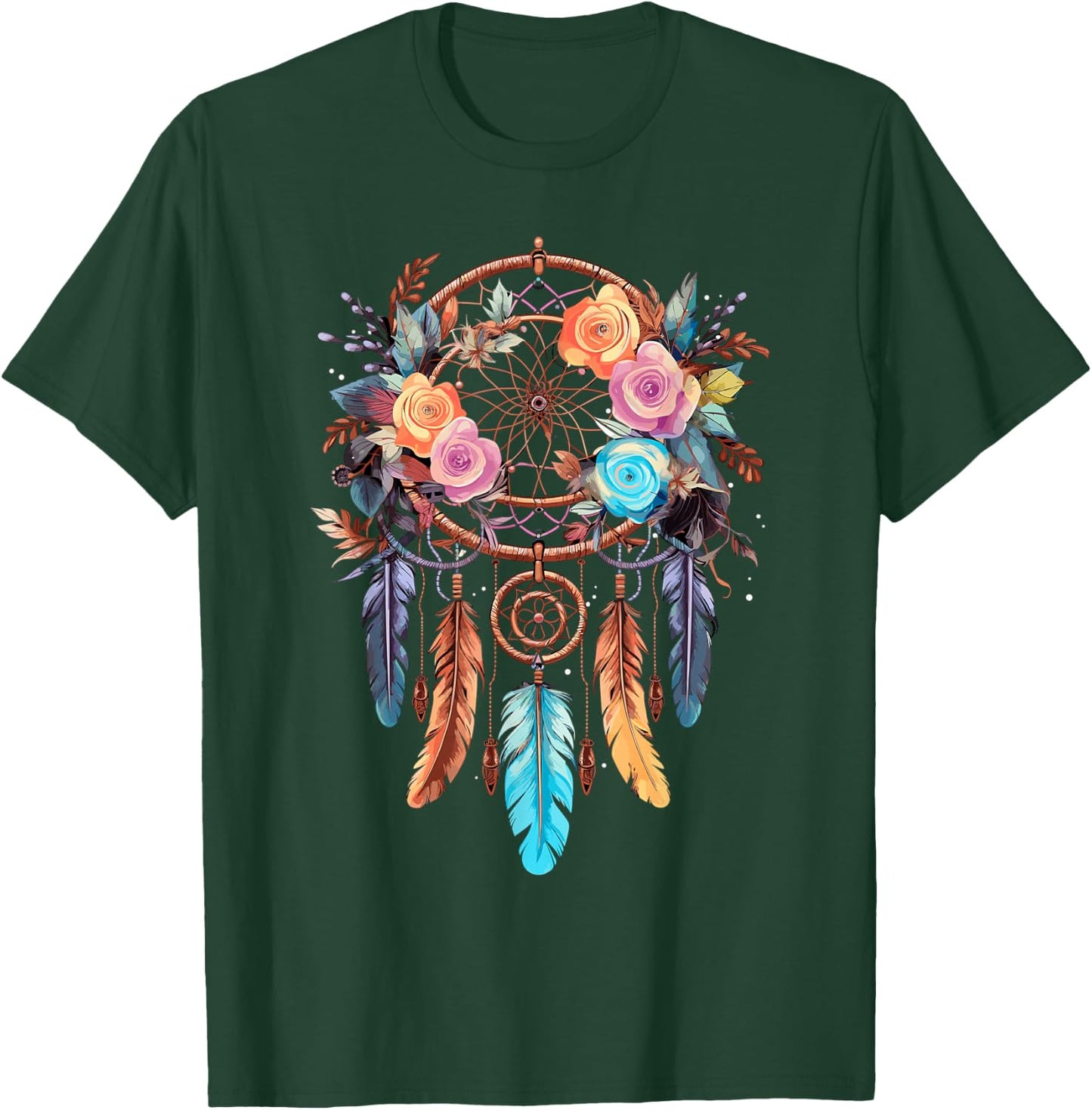 Boho Dream Catcher T-Shirt - T-Shirt | Forest