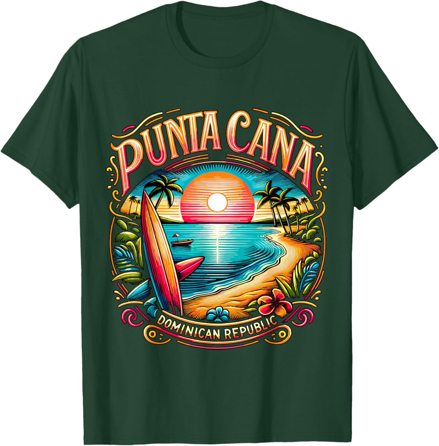Punta Cana Dominican Republic Vacation Beach T-Shirt - T-Shirt | Forest