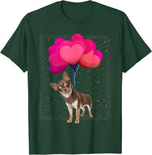 Dog Love Women Girls Kids Chihuahua T-Shirt - T-Shirt | Forest