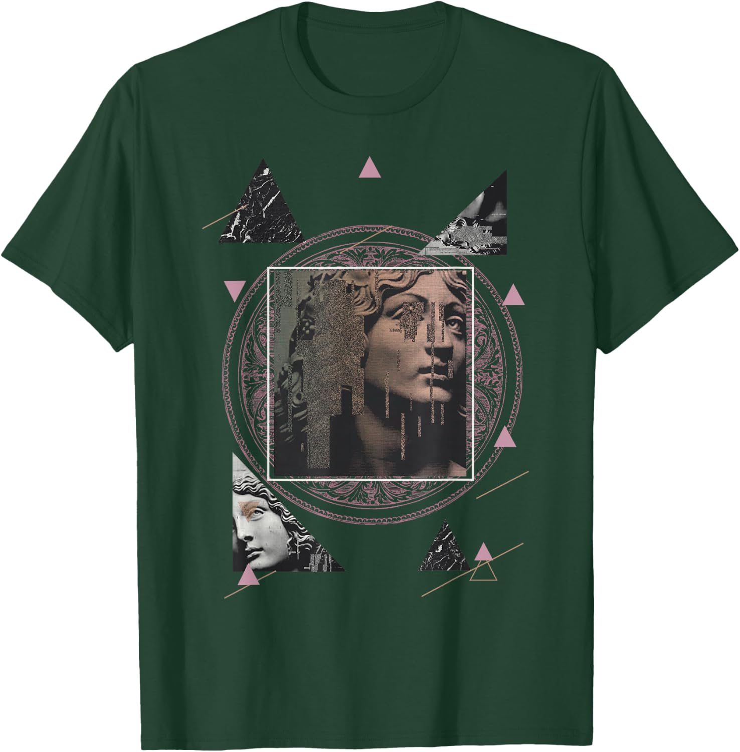 Vaporwave Aesthetic Retro Clothing 80s 90s Greek Statue Art T-Shirt - T-Shirt | Forest