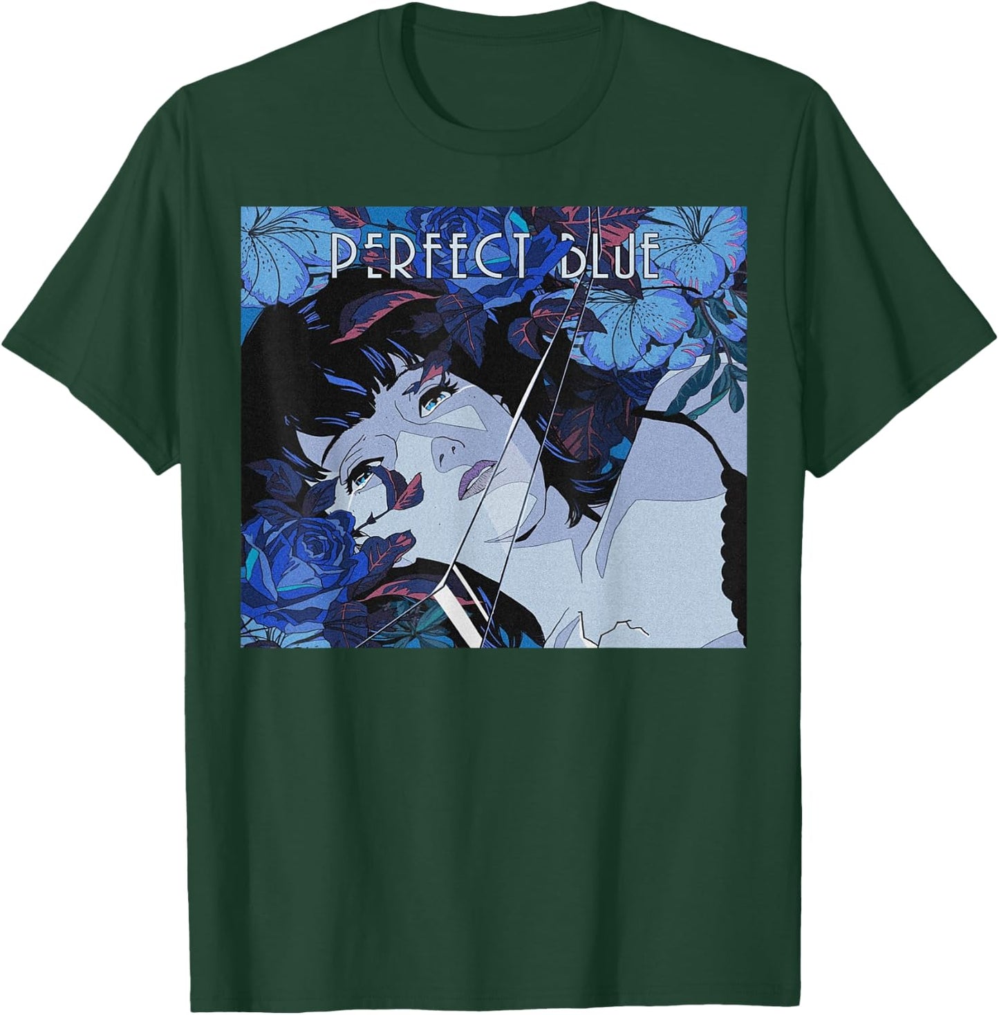 Japanese Anime Girl Perfect Blue Small T-Shirt - T-Shirt | Forest