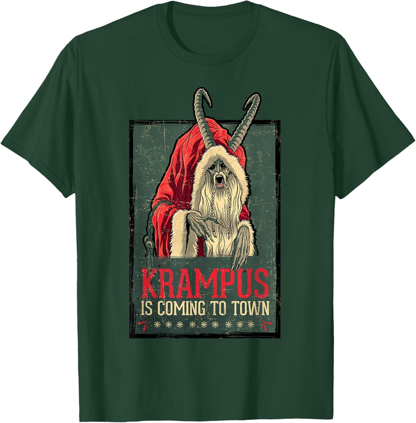 Legendary Pictures Krampus Poster Vintage T-Shirt - T-Shirt | Forest