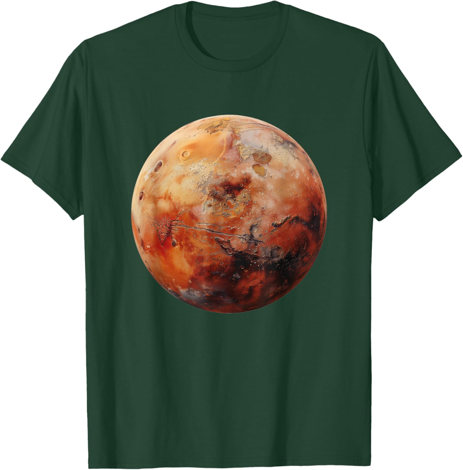 Mars Graphic Space Science T-Shirt - T-Shirt | Forest