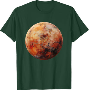 Mars Graphic Space Science T-Shirt - T-Shirt | Forest