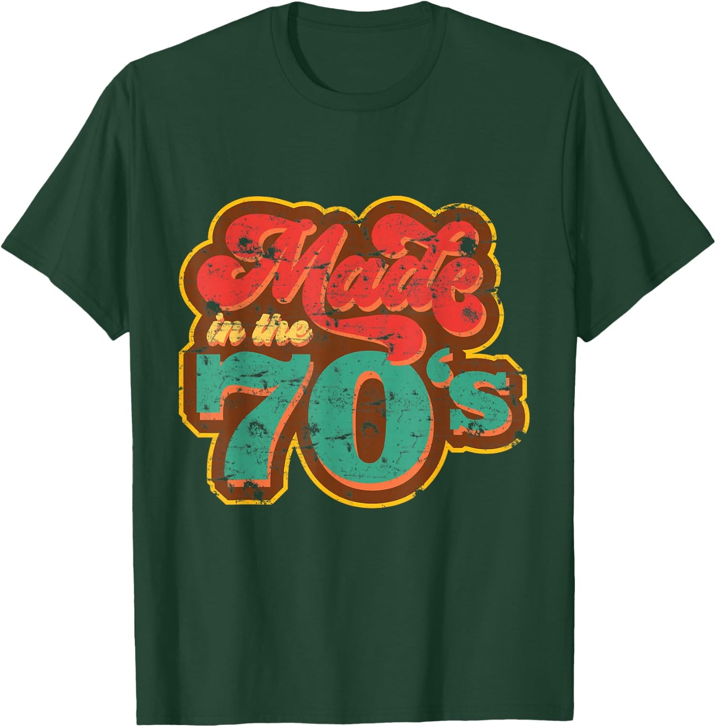 Made in the 70s | Retro Vintage 70s Style T-Shirt - T-Shirt | Forest