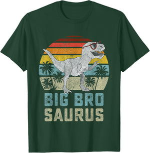 Bigbrosaurus T Rex Dinosaur Big Bro Saurus Brother Family T-Shirt - T-Shirt | Forest