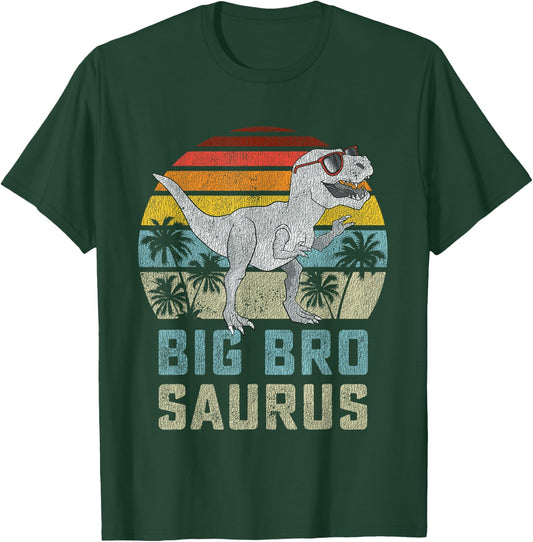 Bigbrosaurus T Rex Dinosaur Big Bro Saurus Brother Family T-Shirt - T-Shirt | Forest