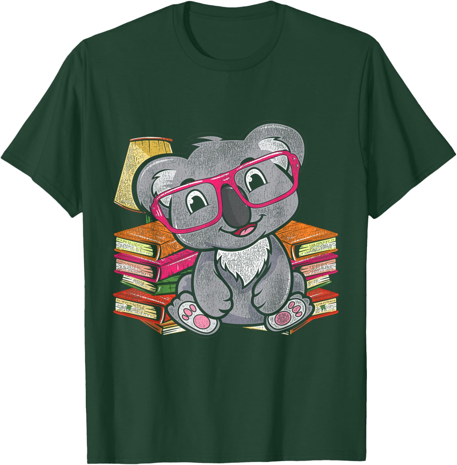 Cute Koala Bear Book Reading Koala T-Shirt - T-Shirt | Forest
