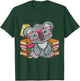 Cute Koala Bear Book Reading Koala T-Shirt - T-Shirt | Forest