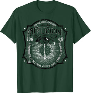 2 Corinthians 4:17 Suffering Brings Glory Christian T-Shirt - T-Shirt | Forest