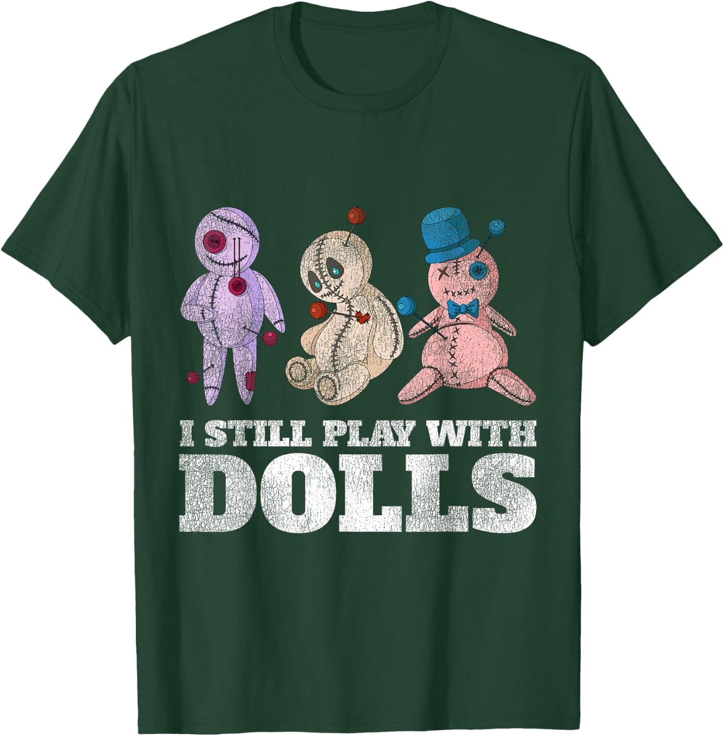 Scary Witch Voodoo Doll Women Gift Funny Halloween T-Shirt - T-Shirt | Forest