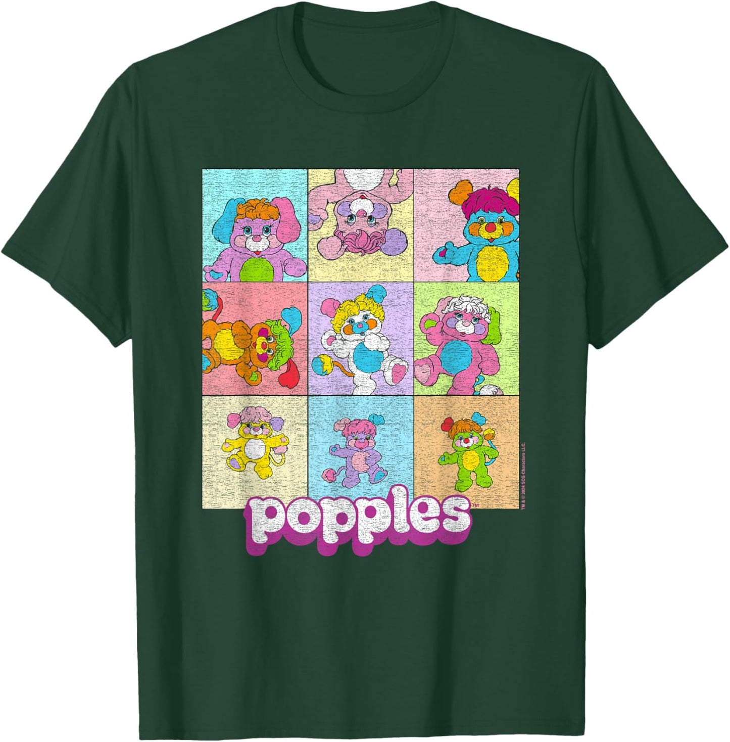 Popples Popple Squares T-Shirt - T-Shirt | Forest