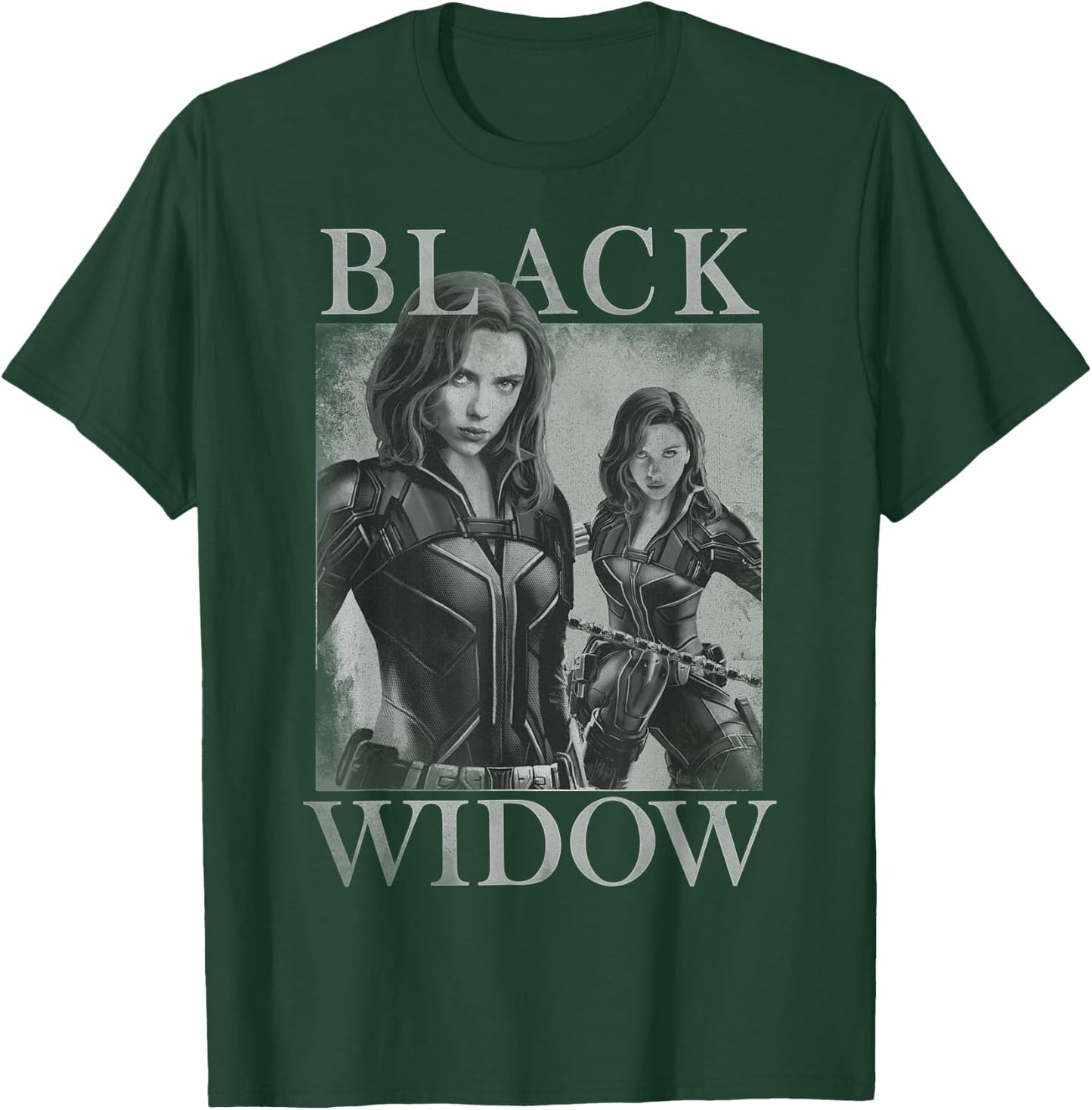 Marvel Black Widow Double Portrait T-Shirt - T-Shirt | Forest