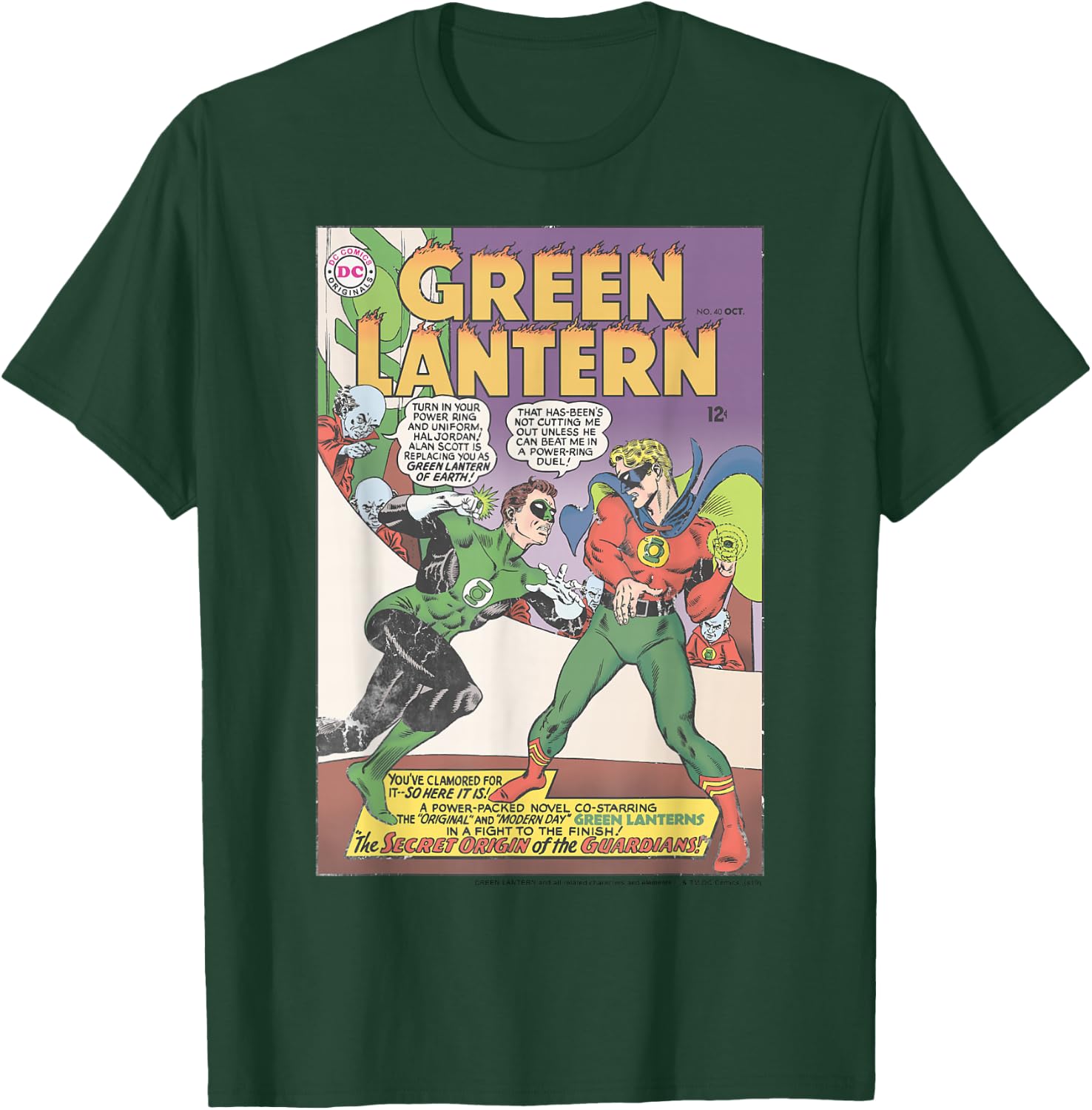 DC Comics The Green Lantern Comic Cover T-Shirt - T-Shirt | Forest