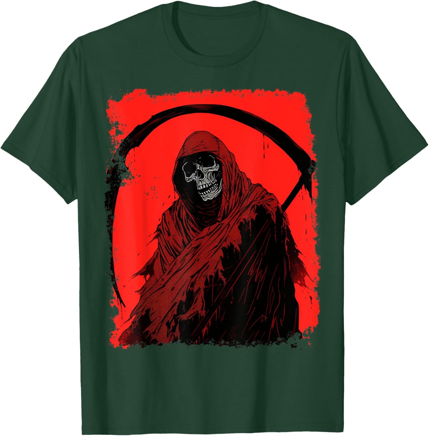 Red Grim Reaper T-Shirt - T-Shirt | Forest