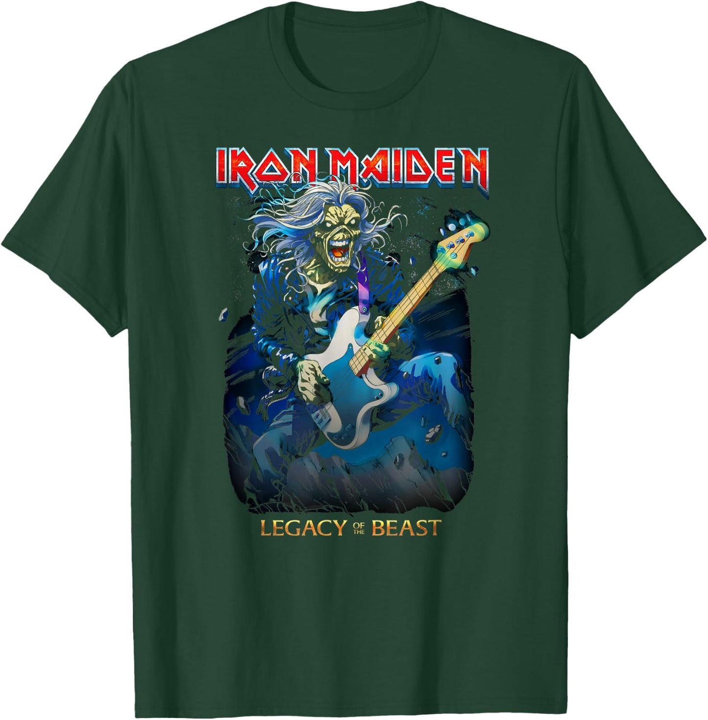 Iron Maiden - Eddie On Bass Small T-Shirt - T-Shirt | Forest
