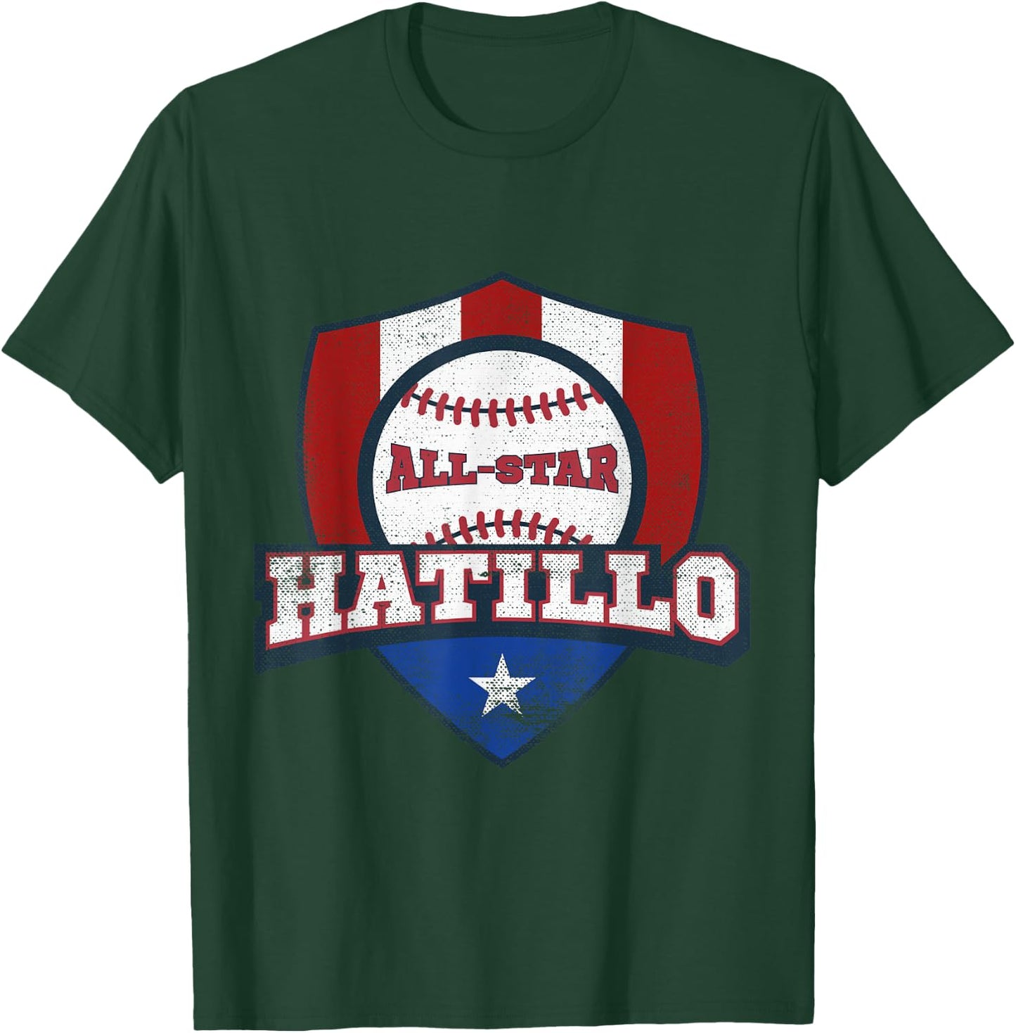 Hatillo Puerto Rico Camisa Puerto Rican World PR Baseball T-Shirt - T-Shirt | Forest