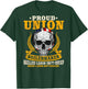 Union Boilermaker Design On Back Of Clothing T-Shirt - T-Shirt | Forest