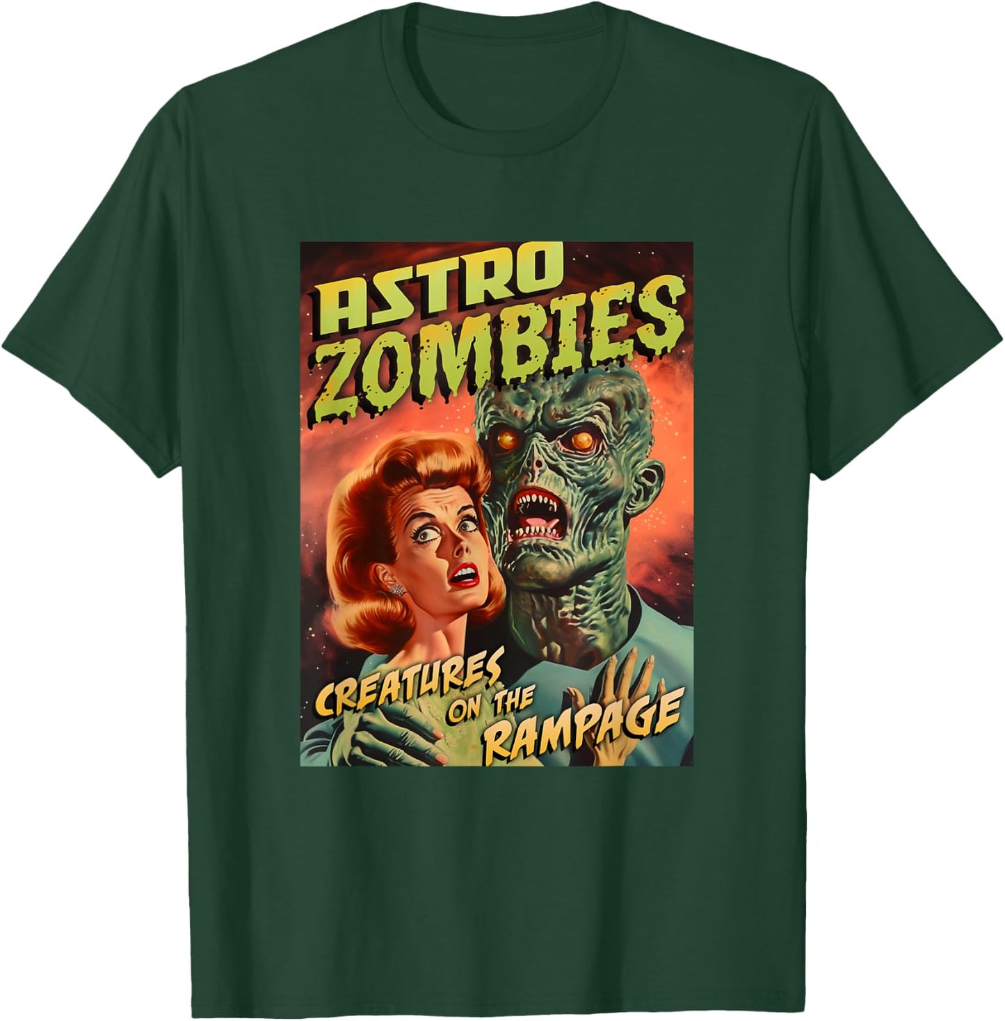 Astro Zombies 1950s Horror Comic Cover T-Shirt - T-Shirt | Forest