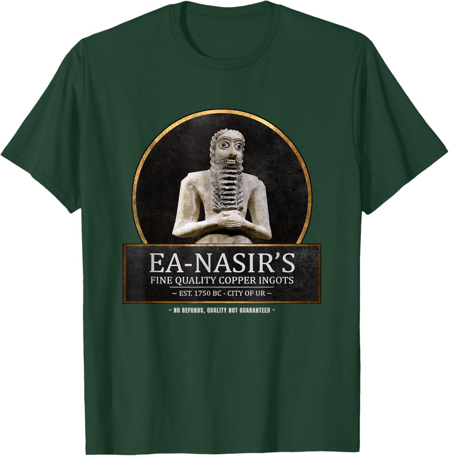 Ea Nasir's Copper Ingots Funny Bronze Age History Meme T-Shirt - T-Shirt | Forest
