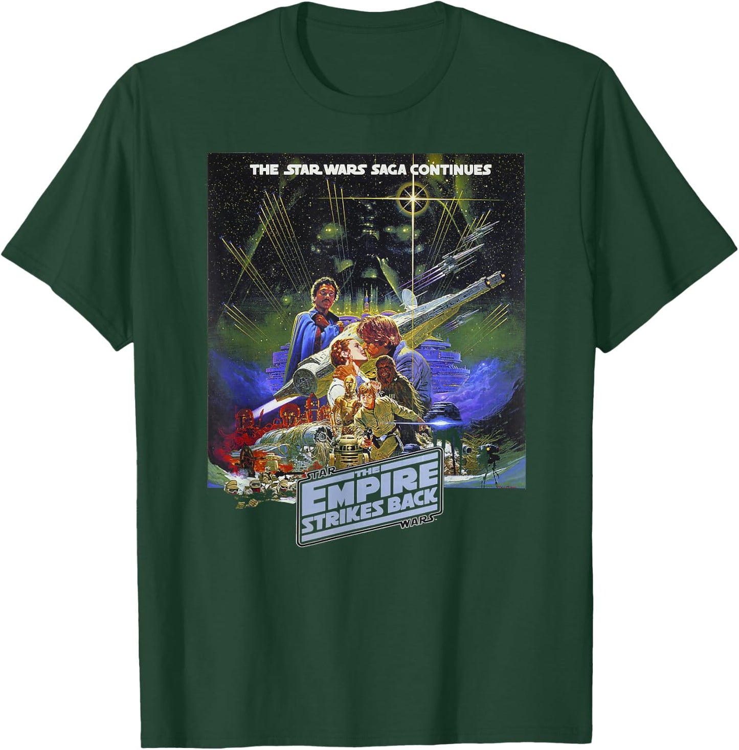 Star Wars: The Empire Strikes Back 40 Years Poster T-Shirt - T-Shirt | Forest