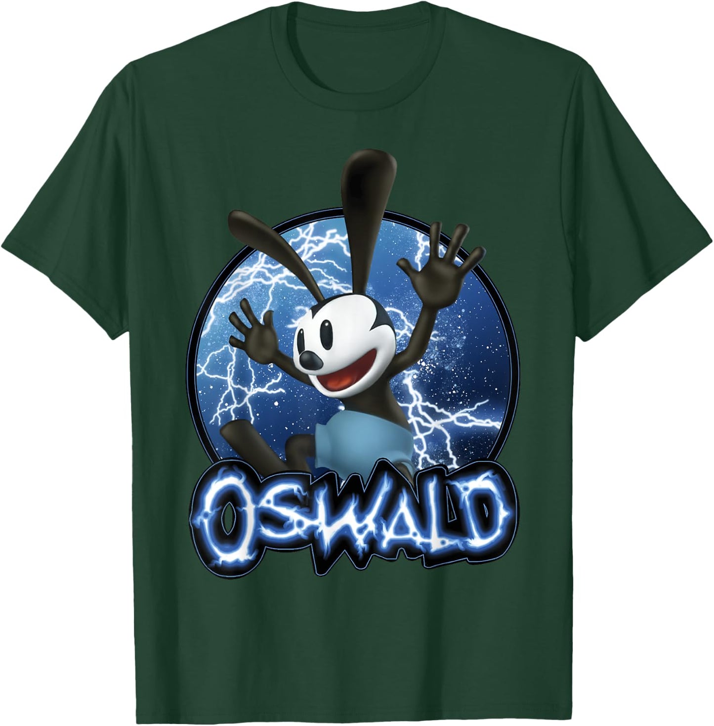 Disney Epic Mickey Oswald Lightning Portrait T-Shirt - T-Shirt | Forest