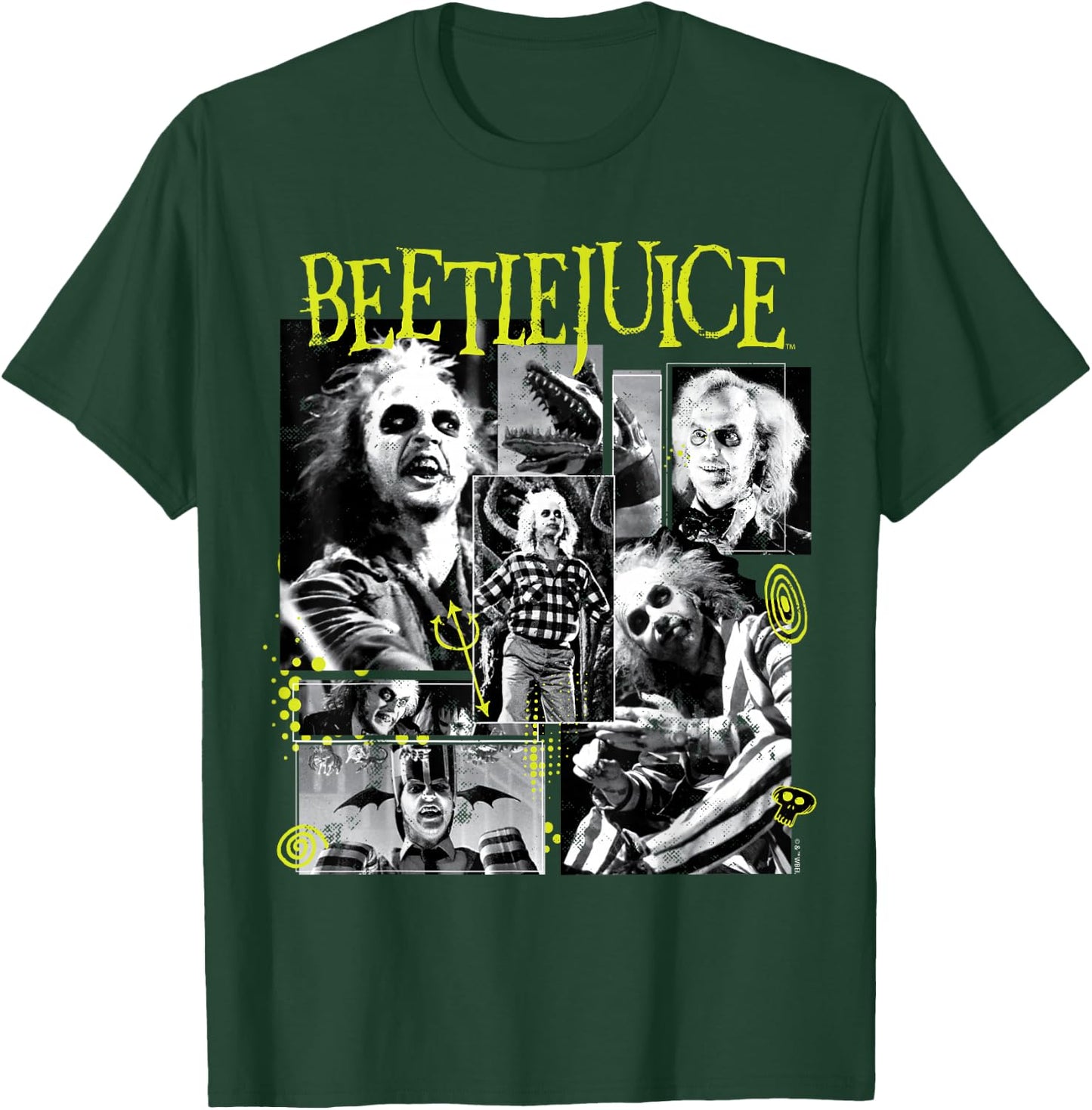 Beetlejuice - Character Collage T-Shirt - T-Shirt | Forest