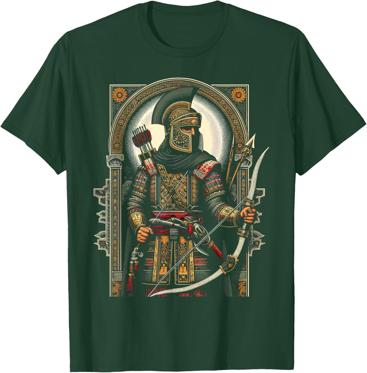 Persian Immortal Achaemenid Empire Persian Warrior T-Shirt - T-Shirt | Forest