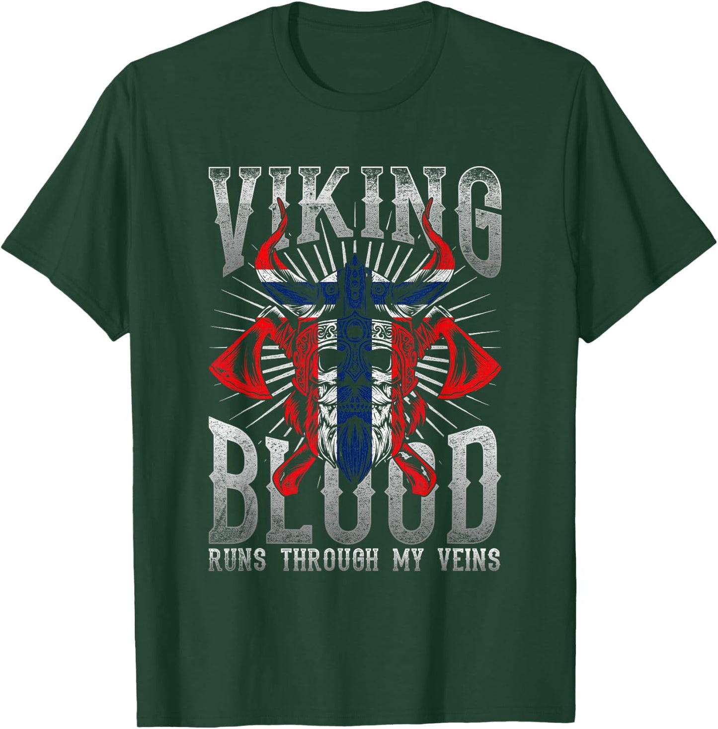 Viking Blood Norway T-Shirt - T-Shirt | Forest