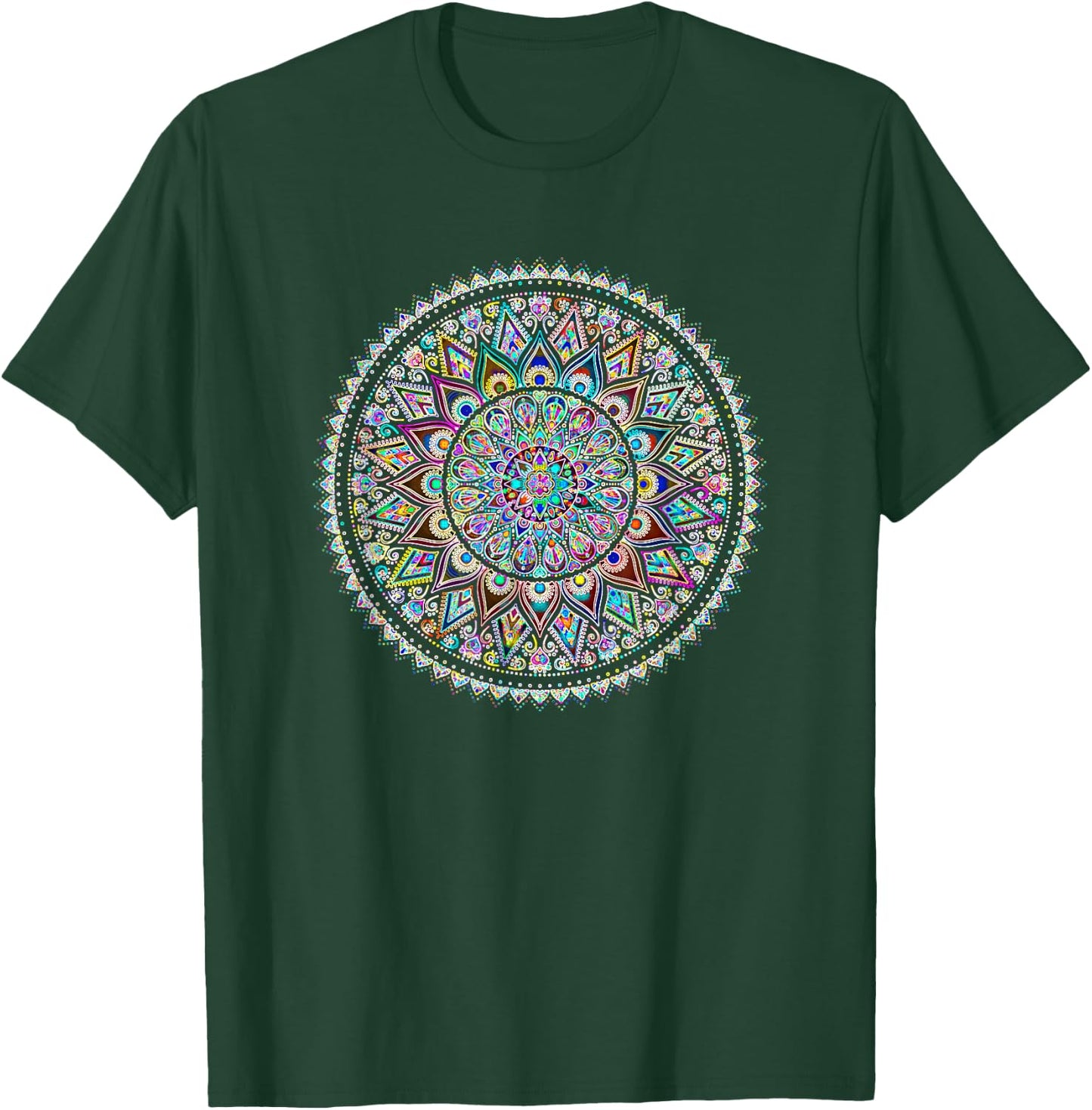 Psychedelic Love Mandala Heart Chakra T-Shirt - T-Shirt | Forest