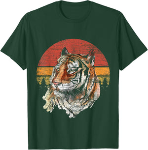 Retro Tiger T-Shirt - T-Shirt | Forest