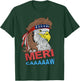 meri-caaaaaw - Eagle Mullet 4th Of July USA American Flag Women Kids Men T-Shirt - T-Shirt | Forest