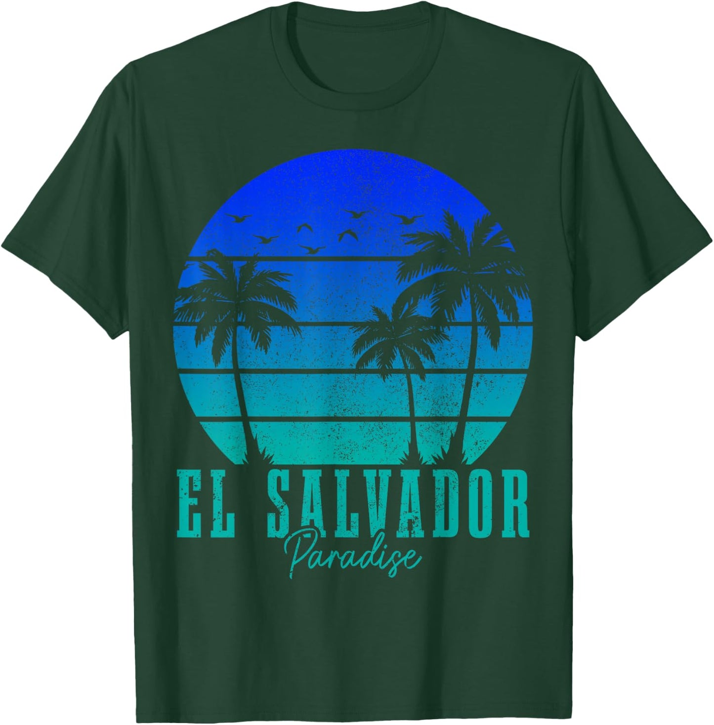 El Salvador Vintage Surfer Salvadoran Beach Souvenir T-Shirt - T-Shirt | Forest