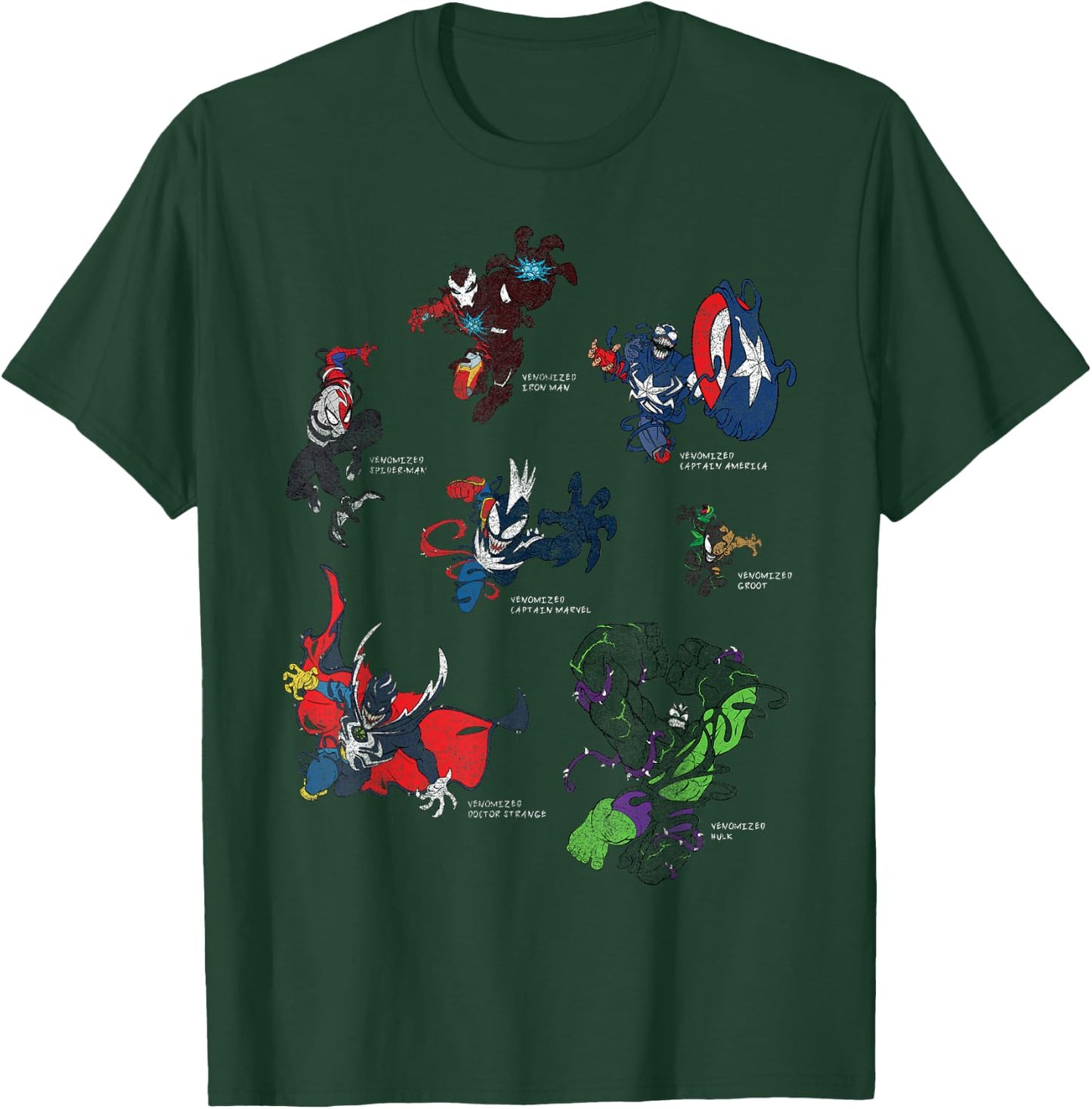 Marvel Spider-Man Maximum Venom Heroes Venomized T-Shirt - T-Shirt | Forest