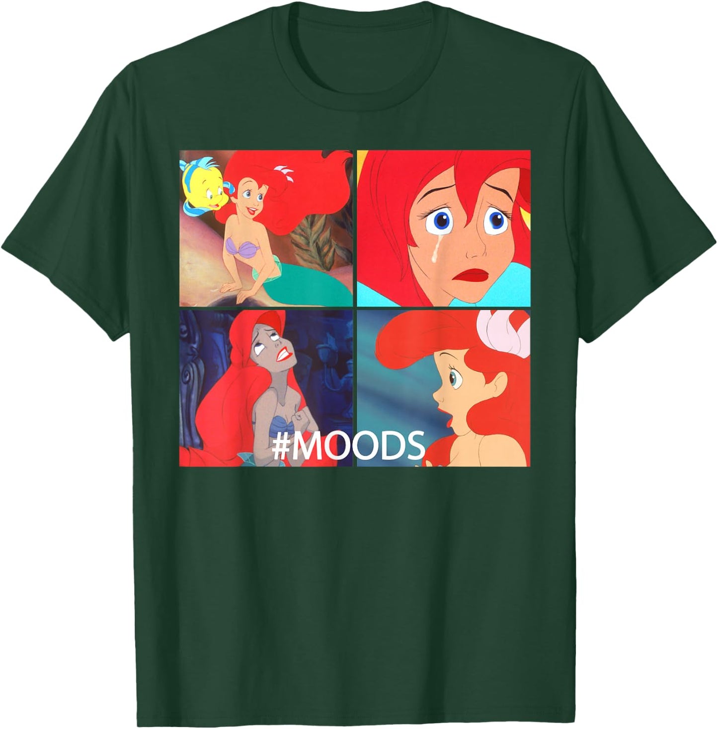 Disney The Little Mermaid Ariel Mood Panels Small T-Shirt - T-Shirt | Forest