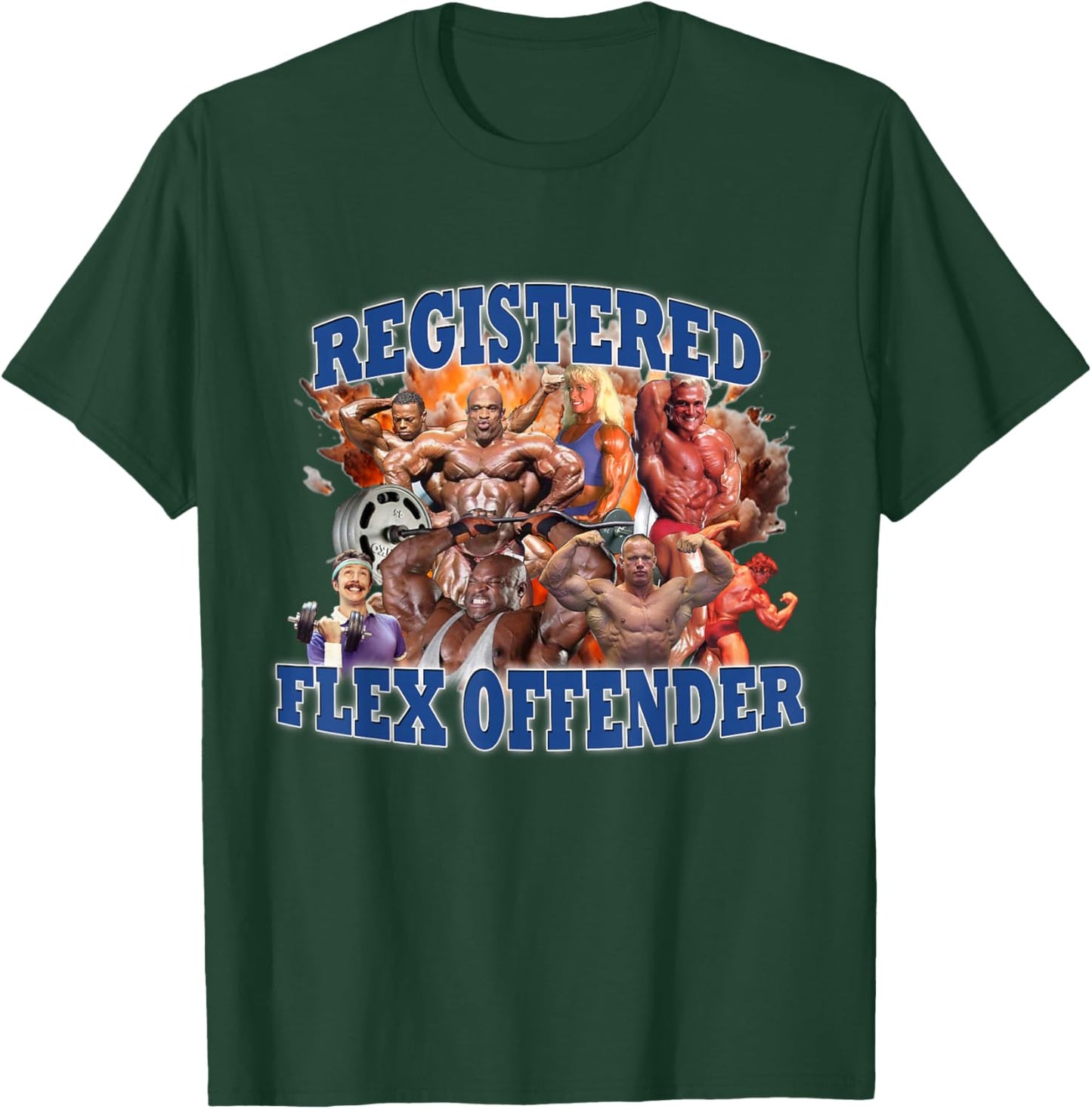 Dench Men's Modern Humorous Party Style Black Flex Offender T-Shirt - T-Shirt | Forest